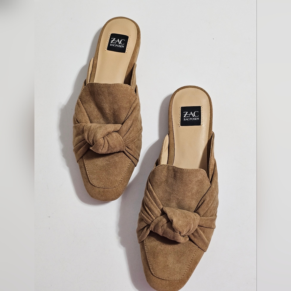 ZAC Zac POSEN Tan Mules - Picture 2 of 11